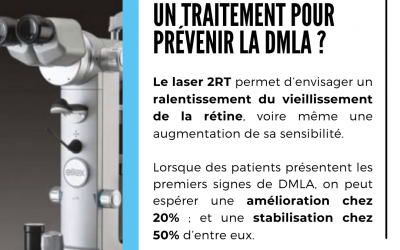 Traiter la MLA (Maculopathie Liée à l’Age) de la rétine avec le laser 2RT