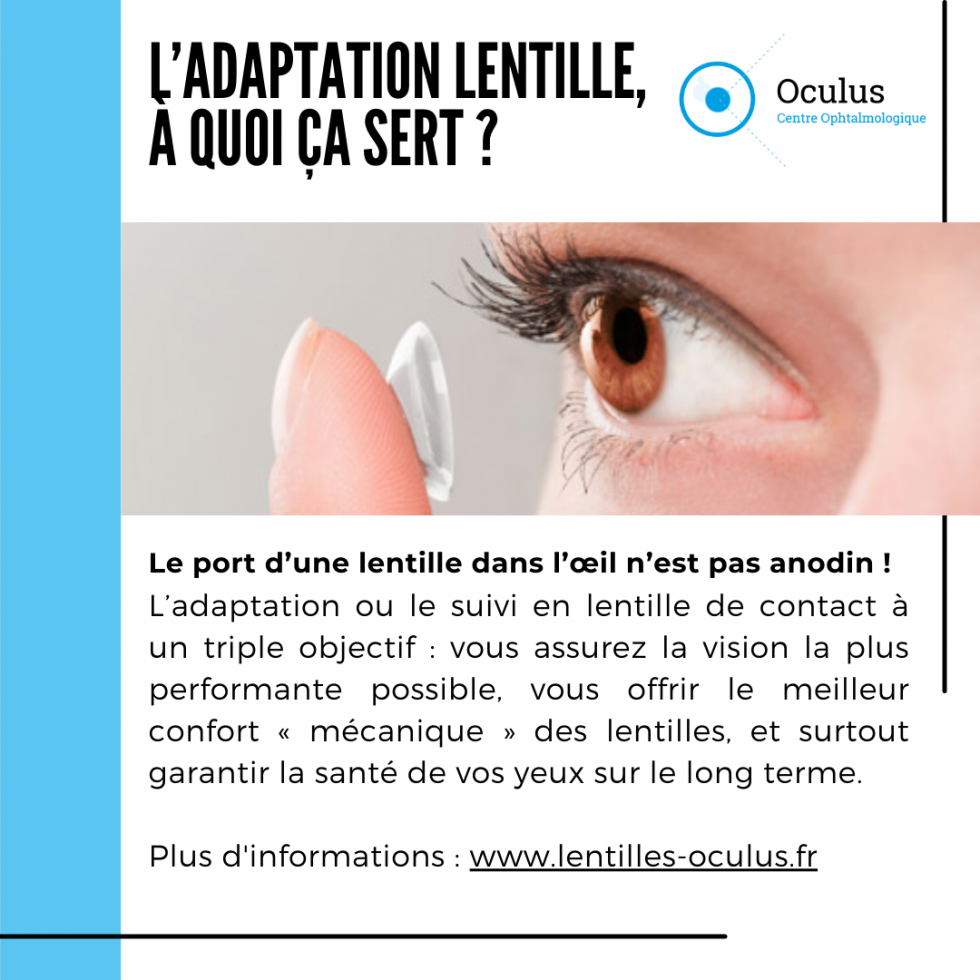 Adaptation en lentilles de contact Traitement & Chirurgie des yeux Savoie